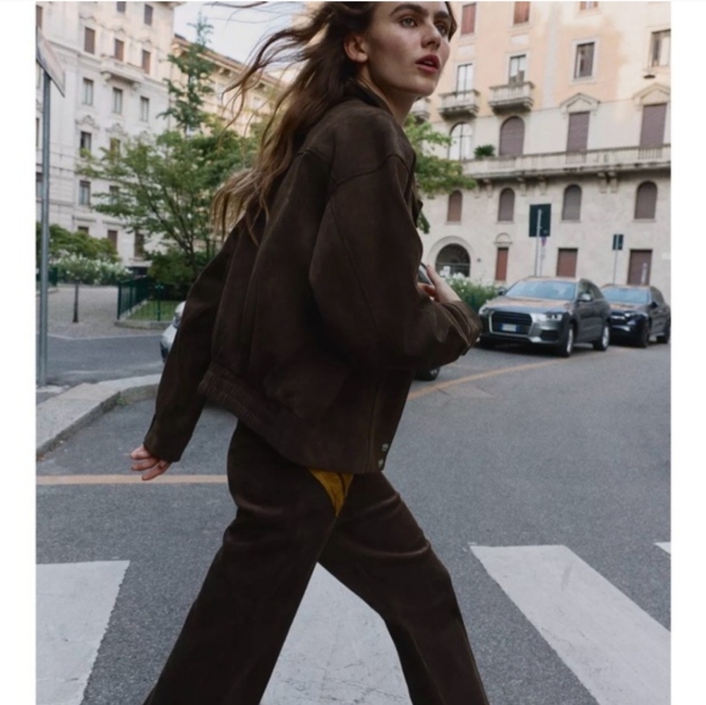 Zara Brown Utility Jacket - Picture 4 of 16